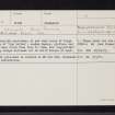 Ballachulish Moss, NN06SE 5, Ordnance Survey index card, Recto
