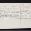 Tom Iain, NN06SE 8, Ordnance Survey index card, Recto