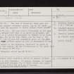 Kilmallie, NN07NE 2, Ordnance Survey index card, page number 1, Recto