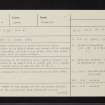 Annat Farm, NN07NE 4, Ordnance Survey index card, page number 1, Recto