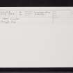 Fort William, NN07SE 2, Ordnance Survey index card, Recto