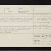 Gleann Beag, NN10NE 1, Ordnance Survey index card, Recto