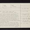 Inveraray, Kilmalieu, NN10NW 5, Ordnance Survey index card, page number 1, Recto