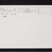 Tom Na Croise, NN11SE 1, Ordnance Survey index card, Recto
