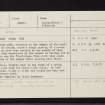 Tom Na Croise, NN11SE 1, Ordnance Survey index card, Recto