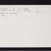 Dun Na Cuaiche, NN11SW 2, Ordnance Survey index card, Recto