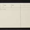Dun Na Cuaiche, NN11SW 2, Ordnance Survey index card, page number 2, Verso