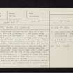 Dubh Loch, Glen Shira, NN11SW 5, Ordnance Survey index card, page number 1, Recto