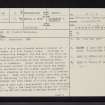 Barr A' Chaistealain, NN12NE 2, Ordnance Survey index card, page number 1, Recto
