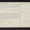 Barr A' Chaistealain, NN12NE 2, Ordnance Survey index card, page number 2, Verso