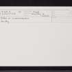 Barr A' Chaistealain, NN12NE 7, Ordnance Survey index card, Recto