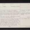 Barr A' Chaistealain, NN12NE 7, Ordnance Survey index card, Recto