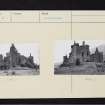 Kilchurn Castle, NN12NW 5, Ordnance Survey index card, page number 2, Verso