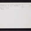 Errocht House, NN18SW 2, Ordnance Survey index card, Recto