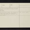 Achadunan, NN21SW 1, Ordnance Survey index card, page number 2, Verso