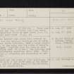 Eas Anie, Cononish, NN22NE 1, Ordnance Survey index card, page number 1, Recto