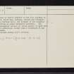 Old House Of Keppoch, NN28SE 2, Ordnance Survey index card, page number 4, Verso