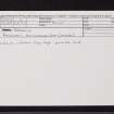Ardormie, NN32NW 4, Ordnance Survey index card, Recto