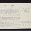 Rath Fhinn, NN39NW 1, Ordnance Survey index card, page number 2, Verso
