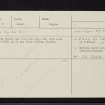Loch Laggan, NN48NE 3, Ordnance Survey index card, Recto