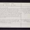 Loch Laggan, NN48SE 1, Ordnance Survey index card, page number 1, Recto