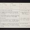 Tom Na Boide, NN50NW 3, Ordnance Survey index card, Recto