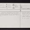 Portend, NN50SE 7, Ordnance Survey index card, page number 1, Recto