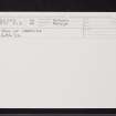 Pass Of Aberfoyle, NN50SW 5, Ordnance Survey index card, Recto