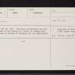 Pass Of Aberfoyle, NN50SW 5, Ordnance Survey index card, Recto