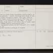 Craggan, NN52SE 2, Ordnance Survey index card, page number 2, Verso