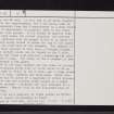 Edinchip, NN52SE 10, Ordnance Survey index card, page number 2, Verso
