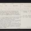 Balquhidder, NN52SW 4, Ordnance Survey index card, page number 1, Recto