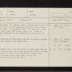 Murlaganmore, NN53SW 4, Ordnance Survey index card, Recto