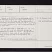 Druim An Aird, NN58NE 1, Ordnance Survey index card, Recto