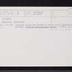 Bochastle, NN60NW 18, Ordnance Survey index card, Recto