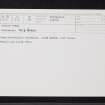 Cnocan Dubha, NN61NE 2, Ordnance Survey index card, Recto