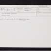 Allt An Dubh Choirein, NN61SE 2, Ordnance Survey index card, Recto