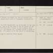 Blarmore, NN63NE 8, Ordnance Survey index card, Recto