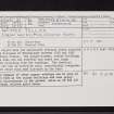Wester Tullich, NN63NE 28, Ordnance Survey index card, Recto
