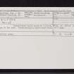 Kiltyrie, NN63NW 24, Ordnance Survey index card, Recto