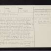 Bunrannoch, NN65NE 5, Ordnance Survey index card, page number 1, Recto