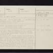 Bunrannoch, NN65NE 7, Ordnance Survey index card, page number 1, Recto