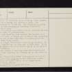 Bunrannoch, NN65NE 7, Ordnance Survey index card, page number 3, Recto