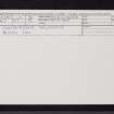 Inverhadden, Dalchosnie, NN65NE 14, Ordnance Survey index card, Recto