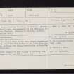 Leargan, NN65NW 8, Ordnance Survey index card, Recto