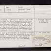 Glenbanchor, NN69NE 1, Ordnance Survey index card, Recto