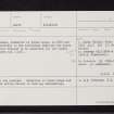 Doune Lodge, NN70SW 6, Ordnance Survey index card, Recto