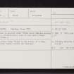 Doune, NN70SW 30, Ordnance Survey index card, Recto
