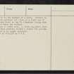 Balmuick, NN72NE 1, Ordnance Survey index card, page number 2, Verso