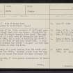 Dalginross, NN72SE 2, Ordnance Survey index card, page number 1, Recto